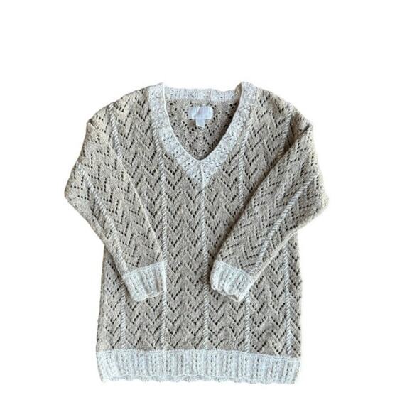 The Limited Hand Knit Women’s s Sp Vintage Sweater Tunic V-neck Wool Blend - Picture 1 of 6